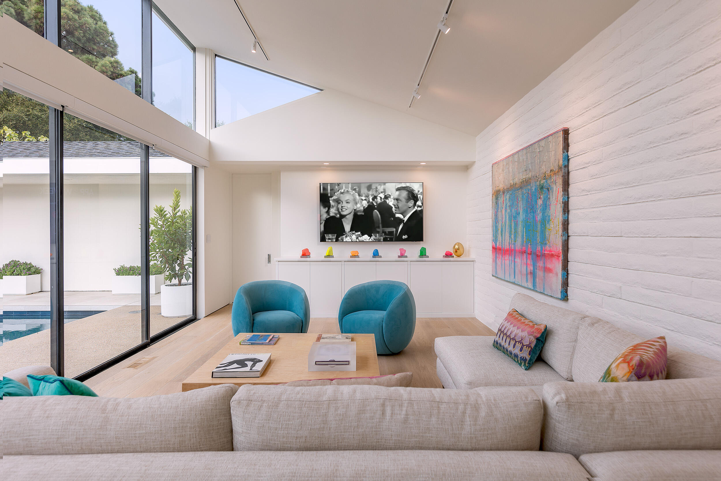 1988 Inverness Lane Montecito, CA 93108 - Photo 14 of 30 a living room with furniture and a floor to ceiling window