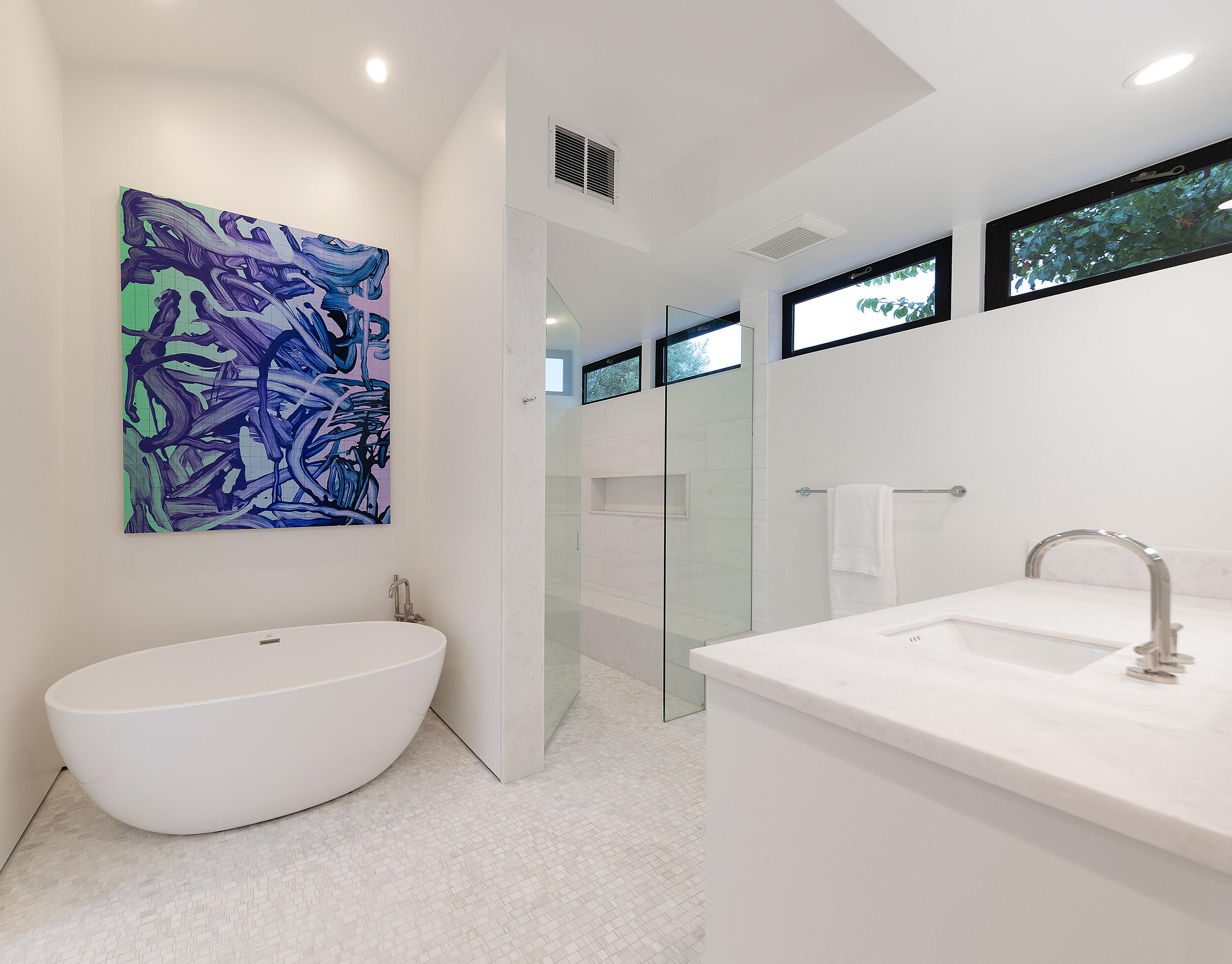 1988 Inverness Lane Montecito, CA 93108 - Photo 17 of 30 a bathroom with a bathtub and a shower