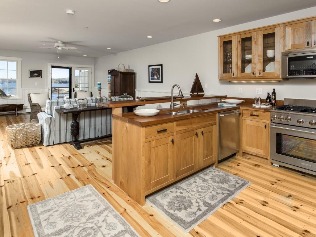 75 Main Street, Unit 1 Newcastle, ME 04553 - Photo 4 of 27 Kitchen-living room facing the...