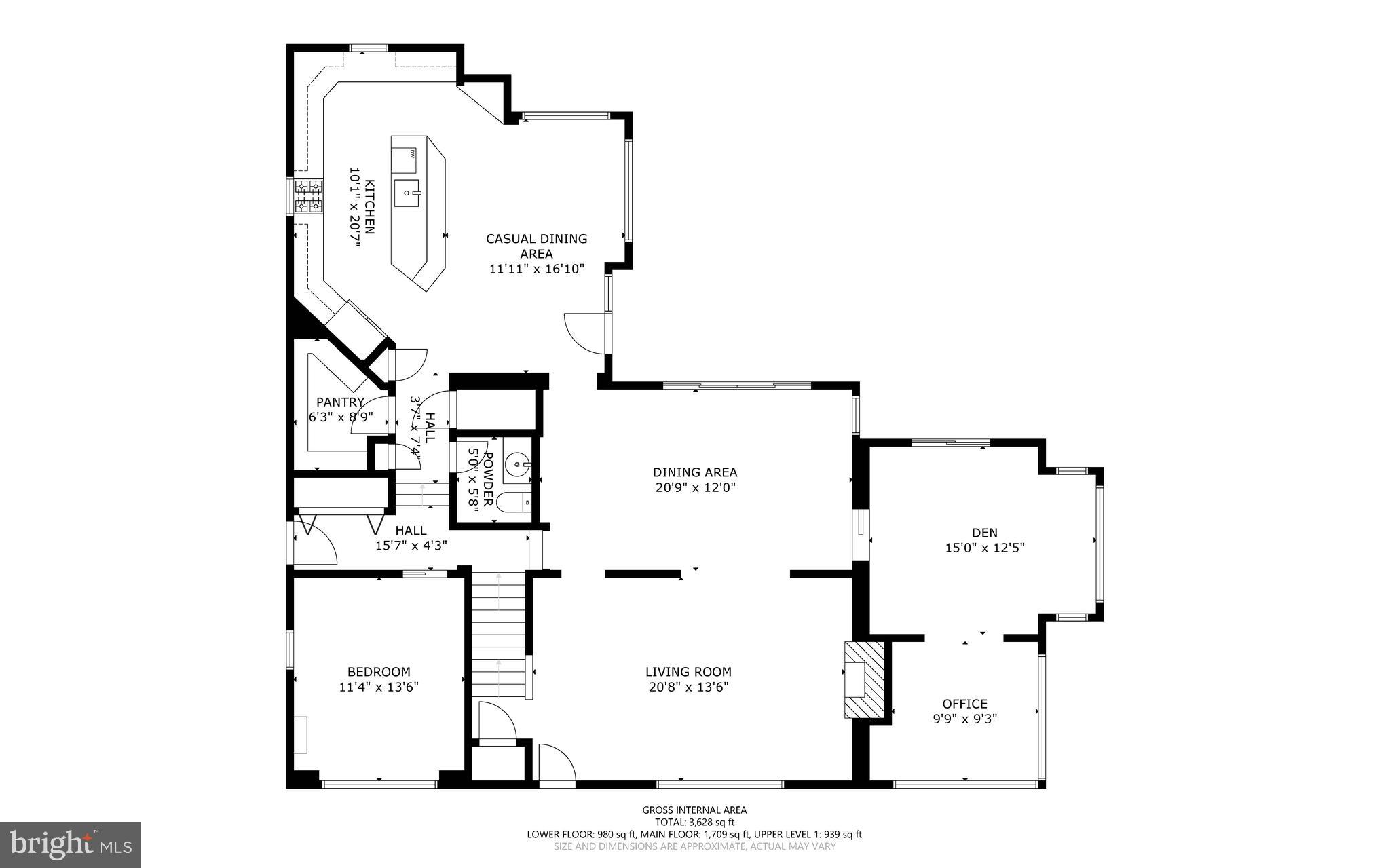 1203 Highland Drive Silver Spring, MD 20910 - Photo 56 of 59 Main Level Floor Plans