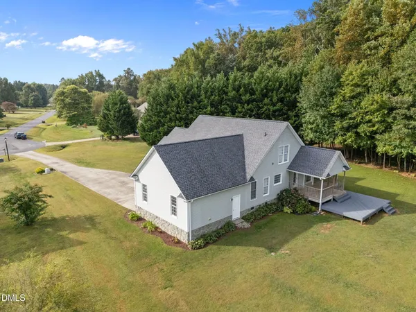 a aerial view of a house