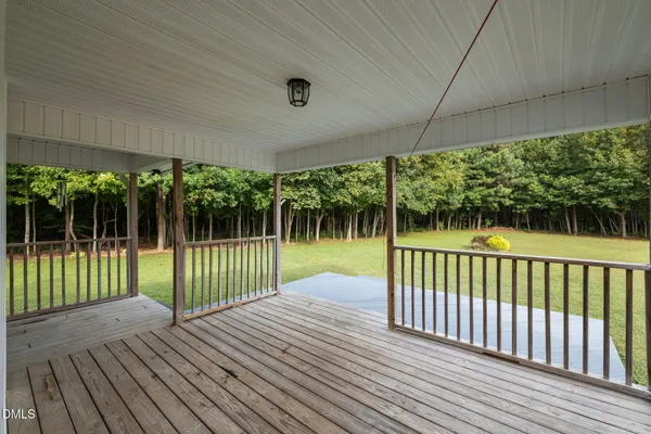 a view of backyard with green space