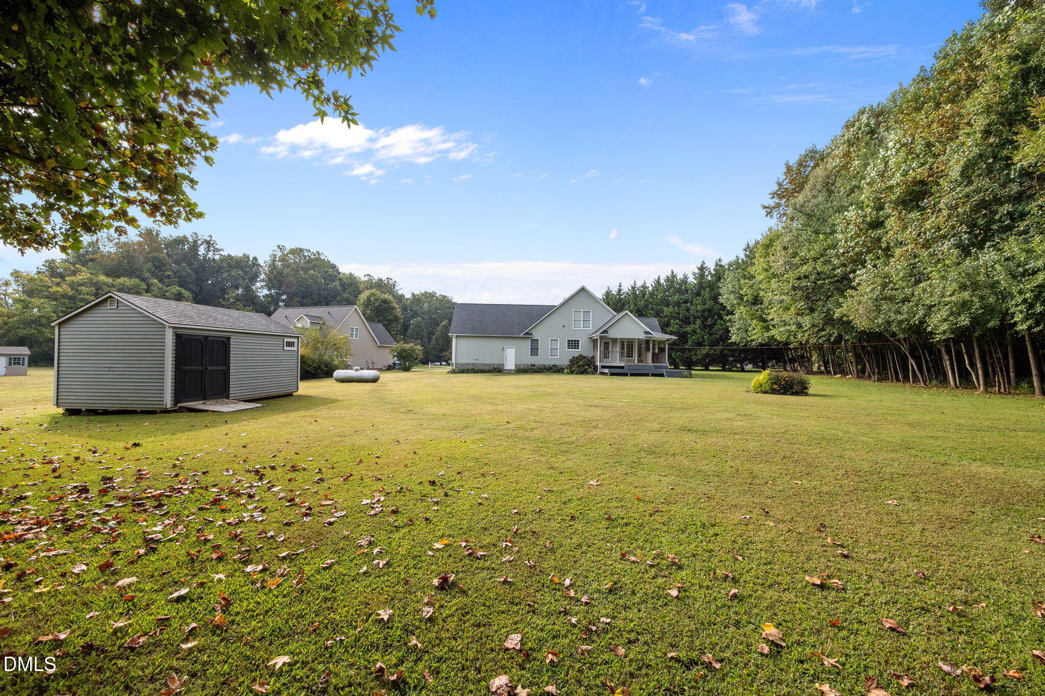 427 Fletcher Ridge Road Timberlake, NC 27583 - Photo 39 of 42 a backyard of a house with lots of green space