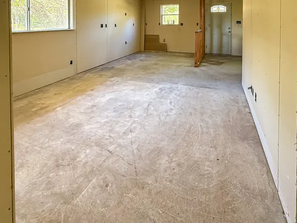 a view of an empty room