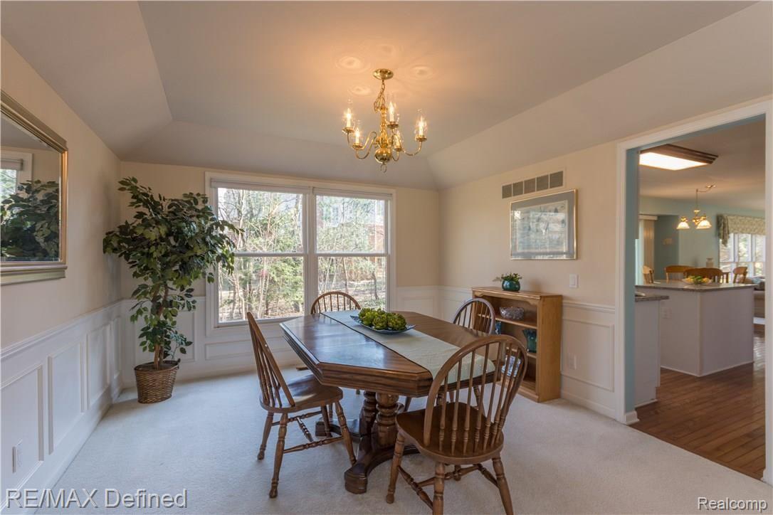 3819 Red Root Road Lake Orion, MI 48360 - Photo 19 of 37 Dining Room, Wainscoting, Carpeting