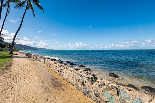 a view of an ocean beach