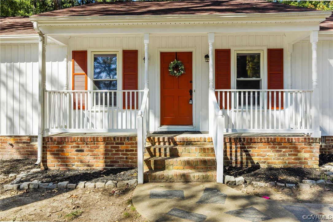 6940 Manning Road Chesterfield, VA 23832 - Photo 4 of 29 Entrance to property featuring a porch