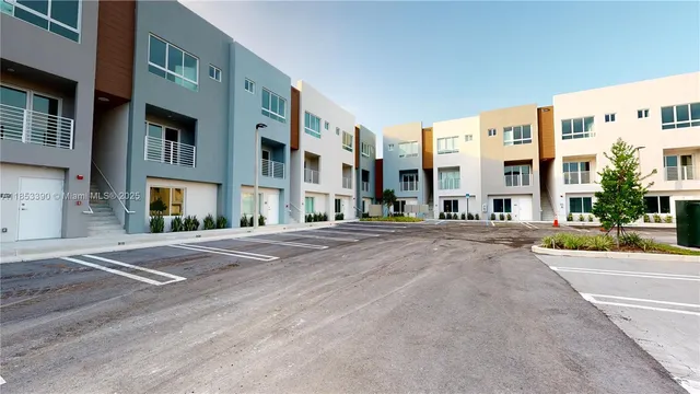 a view of a building with a street