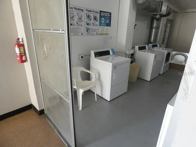 a room with storage and utility