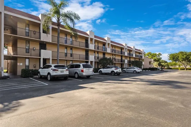 a car parked in front of a building