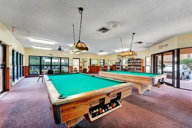 a view of a dining area with furniture