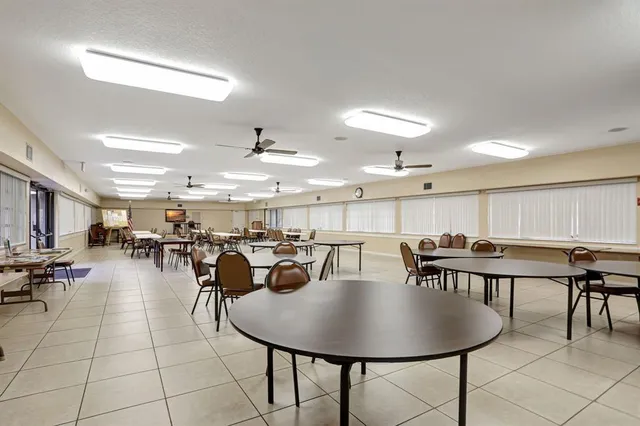 an outdoor view with patio