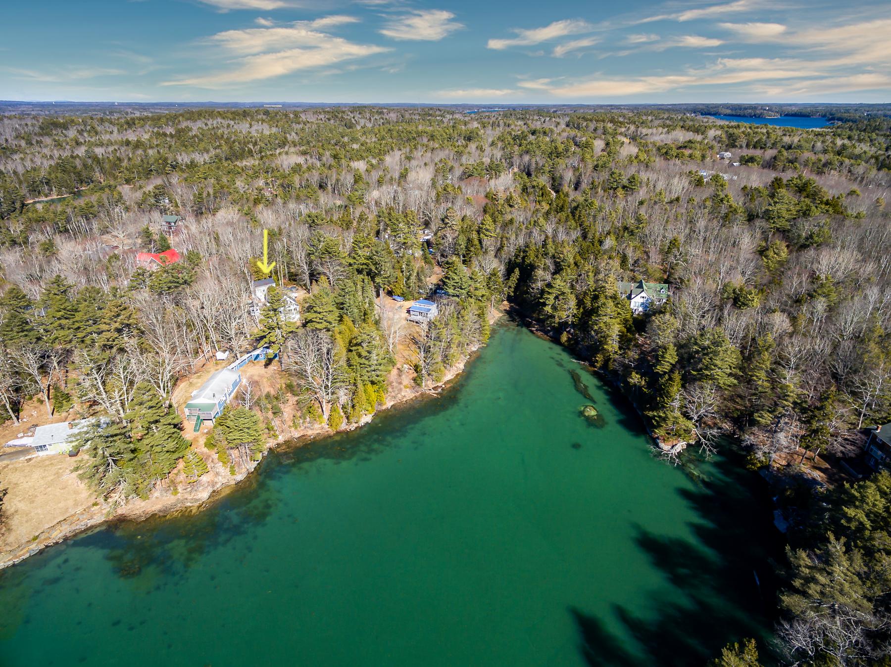 3 Upper Rich Cove Road Harpswell, ME 04079 - Photo 42 of 73 47 Aerial from Rich Cove toward Property