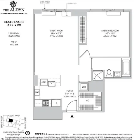 $1,315,000 | 60 Riverside Boulevard, Unit 1806 | Upper West Side