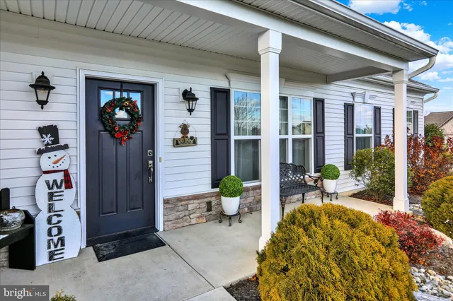 a view of a entryway door of the house