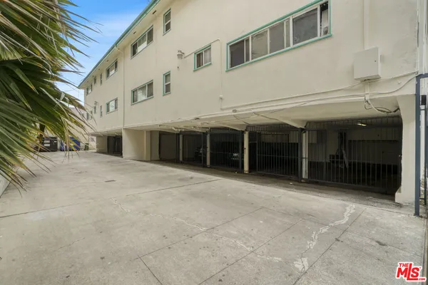 a view of a white building