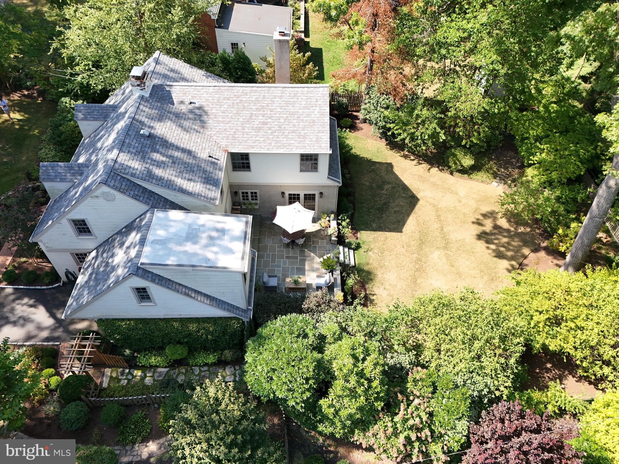 528 Custis Road Glenside, PA 19038 - Photo 55 of 60 Rear Side Aerial