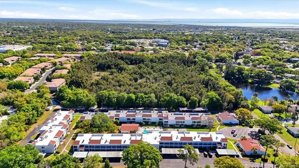 a view of city and mountain