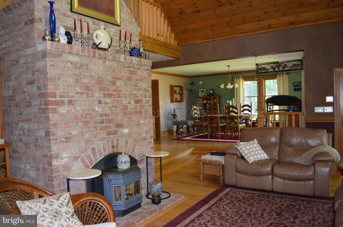 309 Silva Road Stockton, MD 21864 - Photo 14 of 67 a living room with furniture and a fireplace