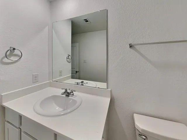 a bathroom with a sink and a toilet