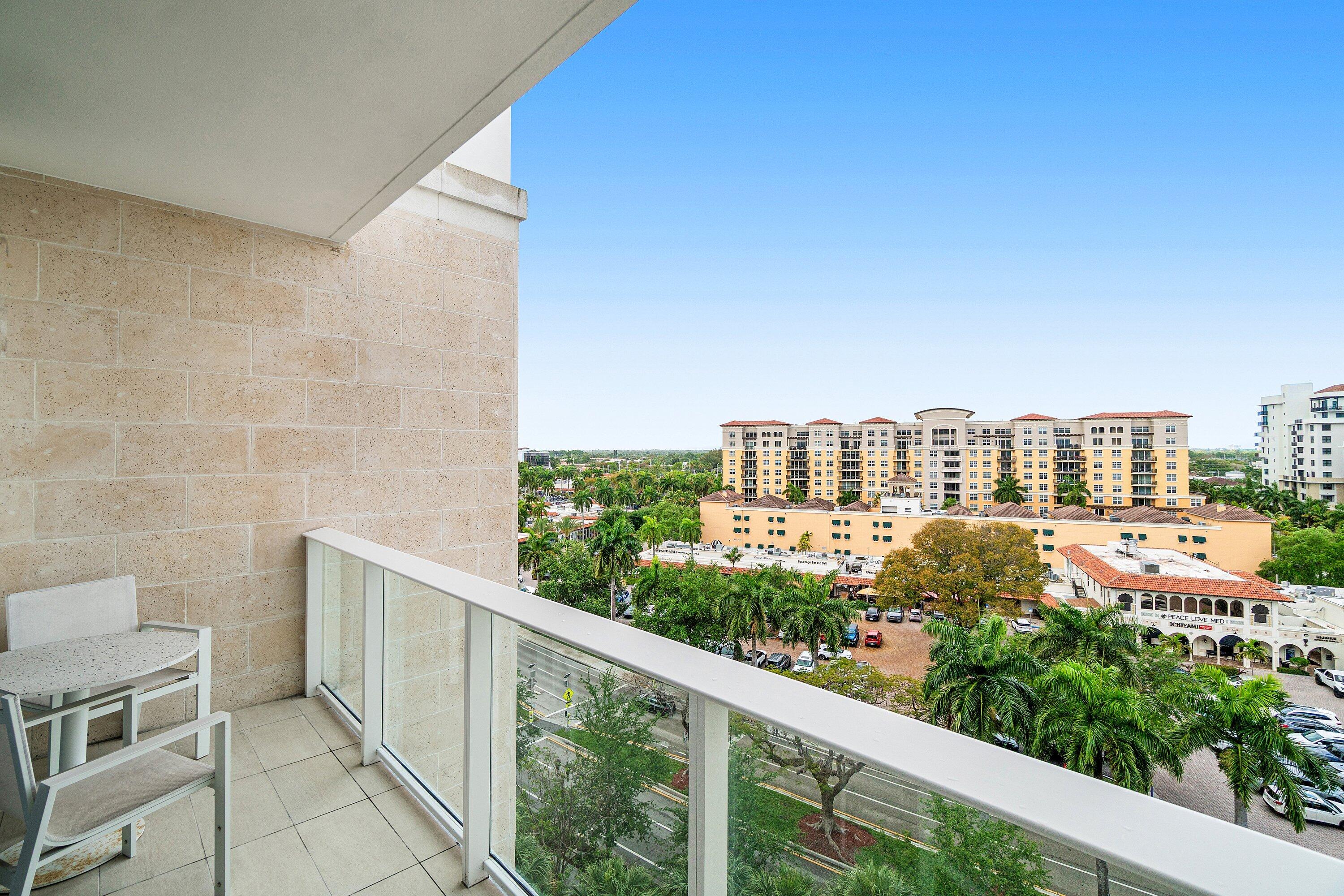 200 Southeast Mizner Boulevard, Unit 810 Boca Raton, FL 33432 - Photo 26 of 29 a view of a balcony with an outdoor space