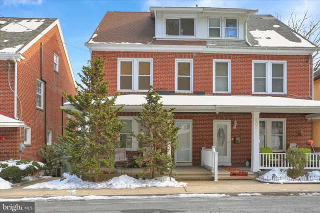 a front view of a house