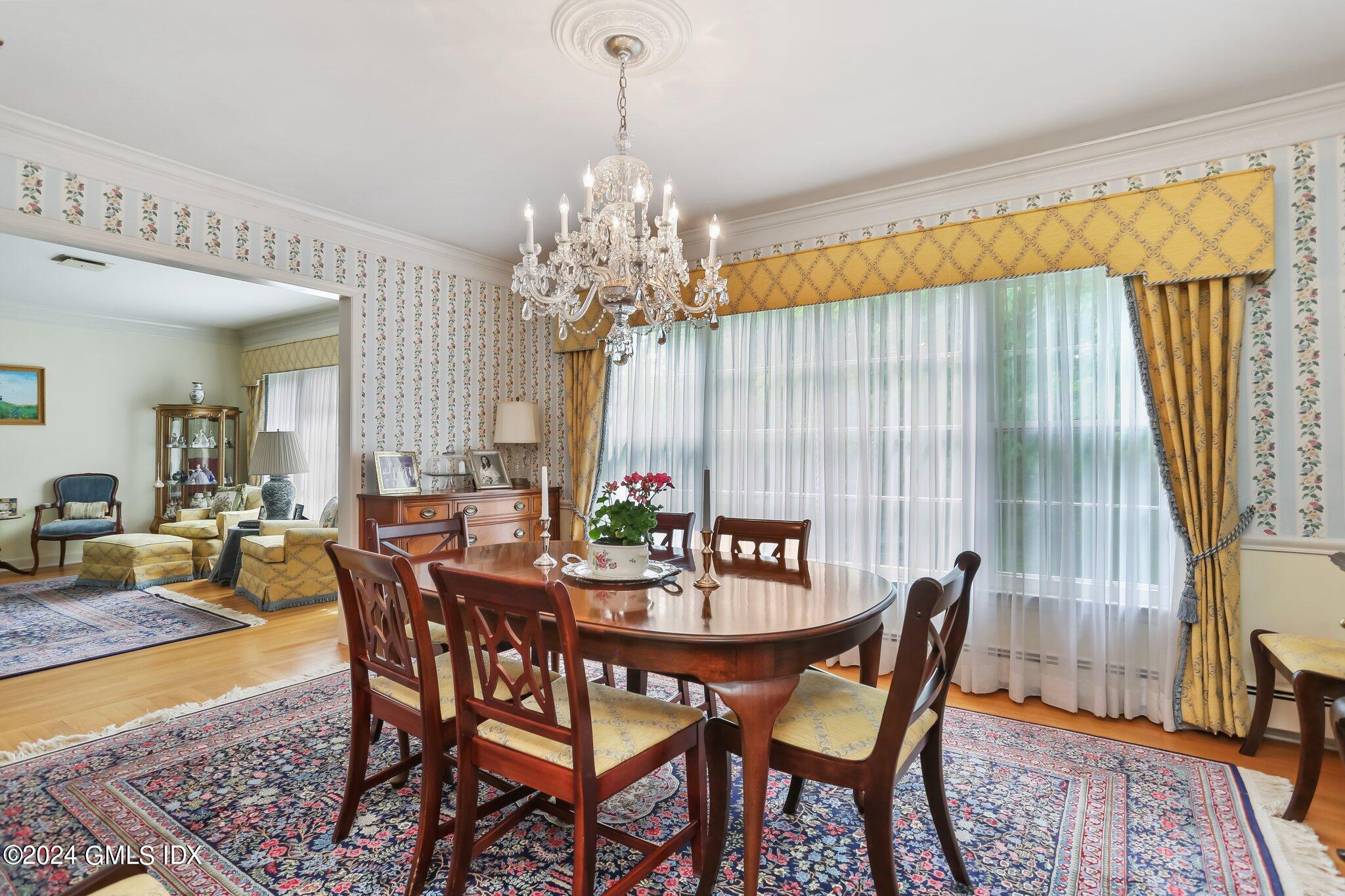 34 Hill Road Greenwich, CT 06830 - Photo 5 of 22 a view of a dining room with furniture and window