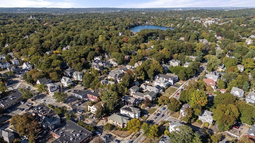 1629 Centre Street Newton, MA 02461 - Photo 19 of 25 an aerial view of town with residential houses with outdoor space