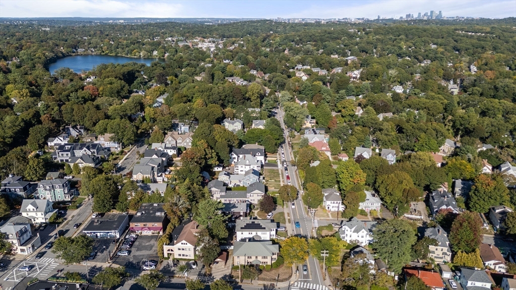 1629 Centre Street Newton, MA 02461 - Photo 20 of 25 an aerial view of town with residential houses with outdoor space