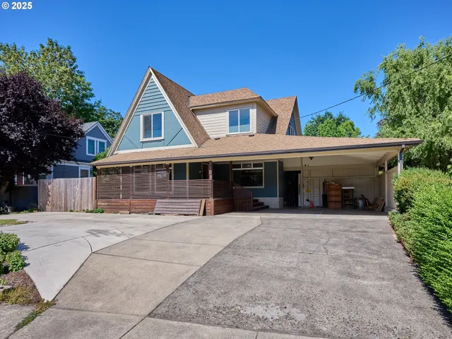 a front view of a house with a porch
