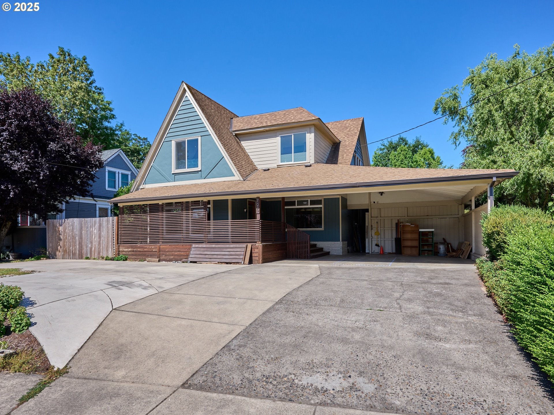a front view of a house with a porch