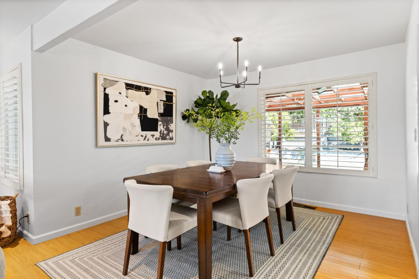 1386 Prada Court Milpitas, CA 95035 - Photo 8 of 36 a view of a dining room with furniture window and wooden floor