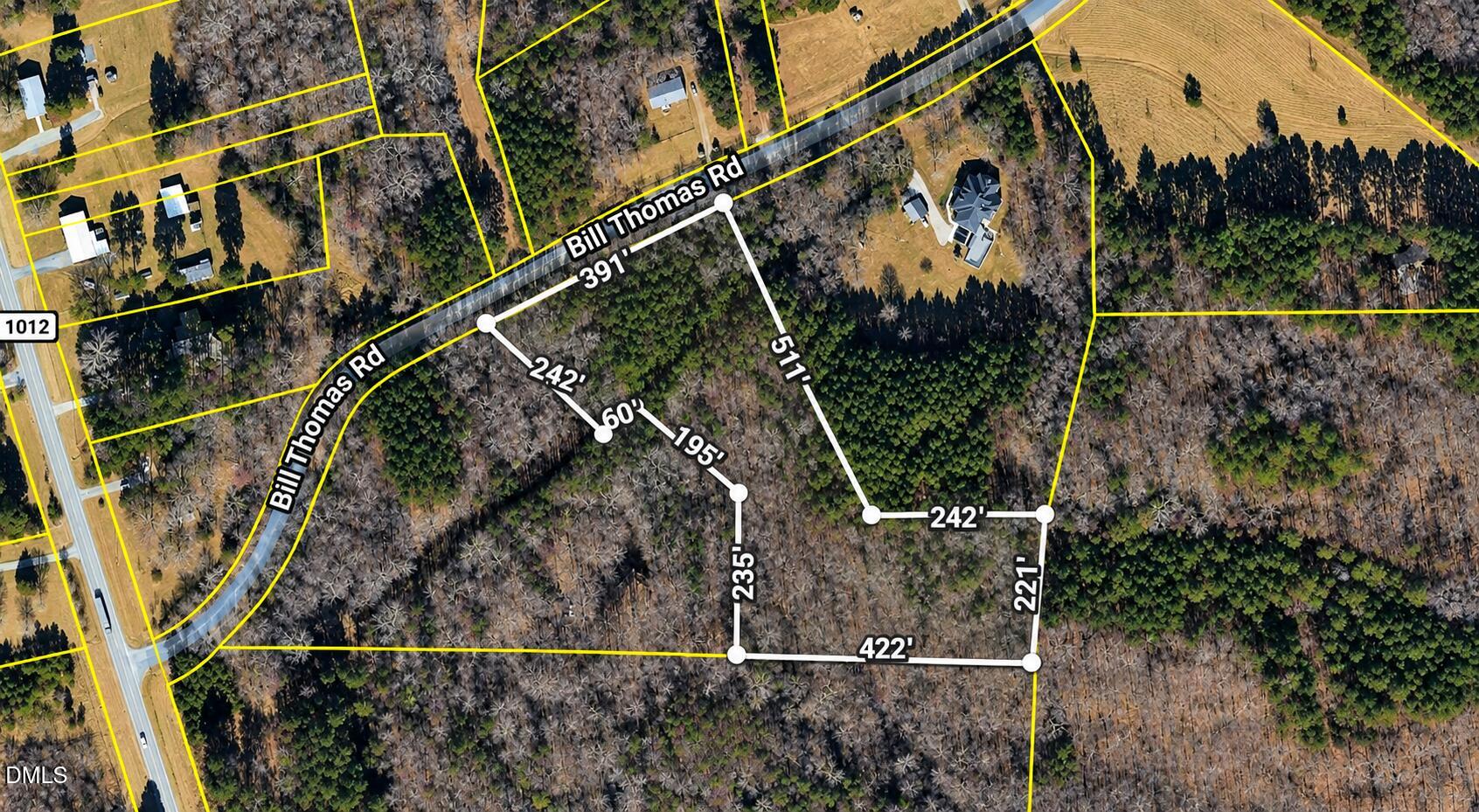 132 Bill Thomas Road Moncure, NC 27559 - Photo 3 of 4 bill thomas aerial