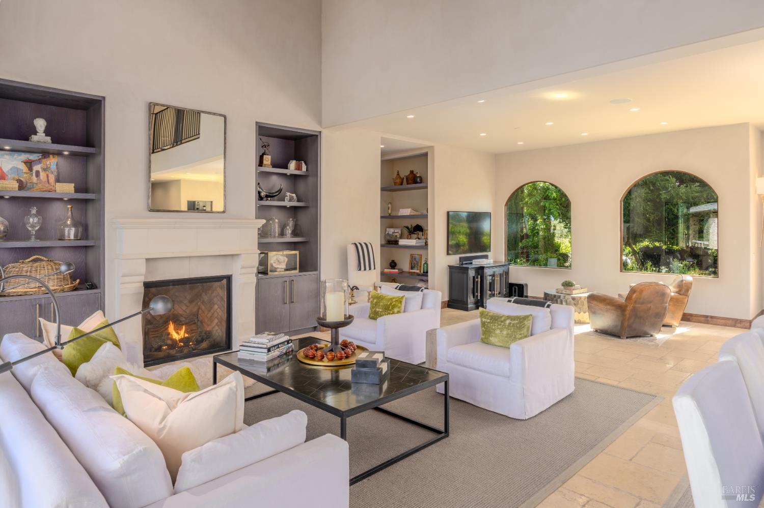 5045 Big Ranch Road Napa, CA 94558 - Photo 17 of 71 a living room with furniture fireplace and a large window