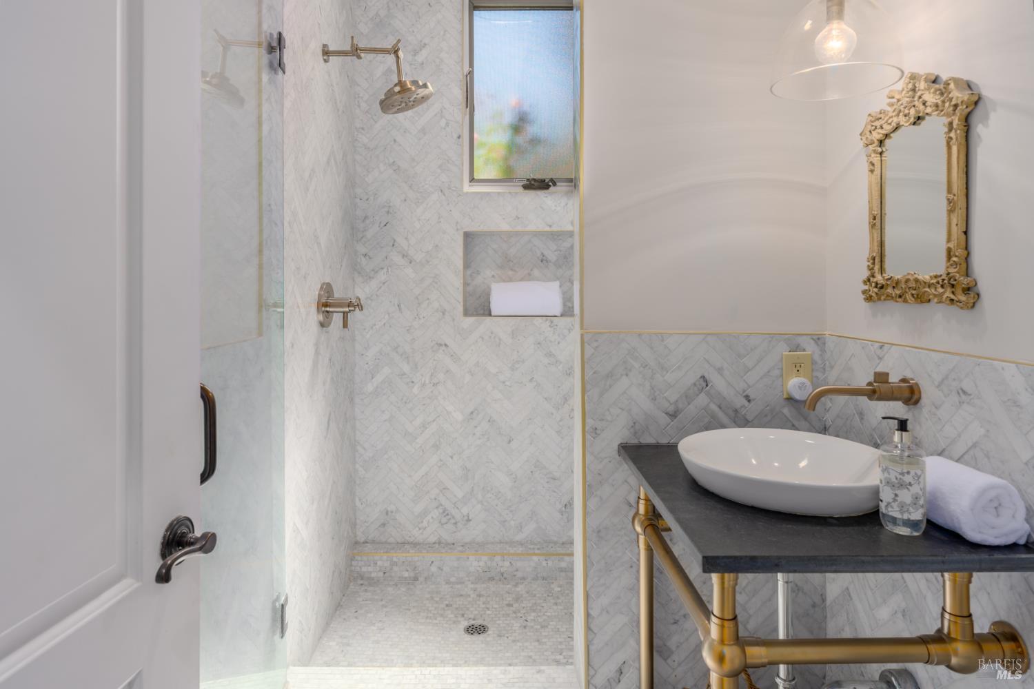 5045 Big Ranch Road Napa, CA 94558 - Photo 61 of 71 a bathroom with a sink toilet and shower
