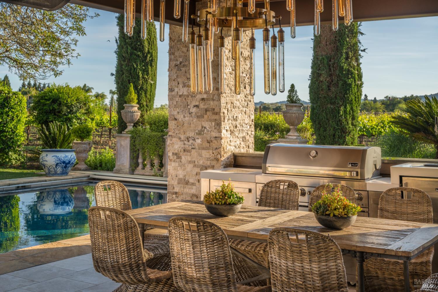 5045 Big Ranch Road Napa, CA 94558 - Photo 65 of 71 a view of table and chairs in patio