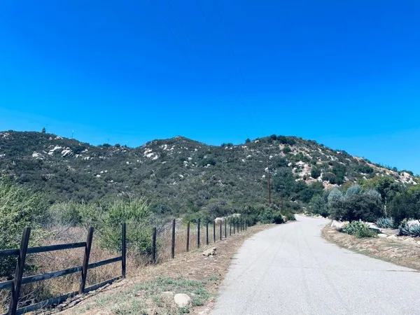 a view of a outdoor space with mountain view