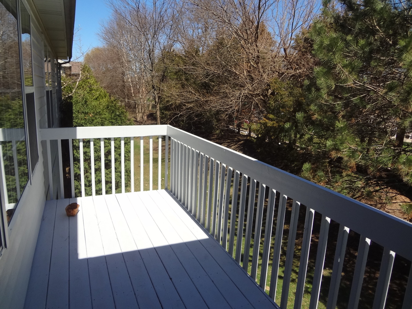 1171 North Red Oak Circle, Unit 4 Round Lake Beach, IL 60073 - Photo 22 of 23 a view of balcony with wooden floor