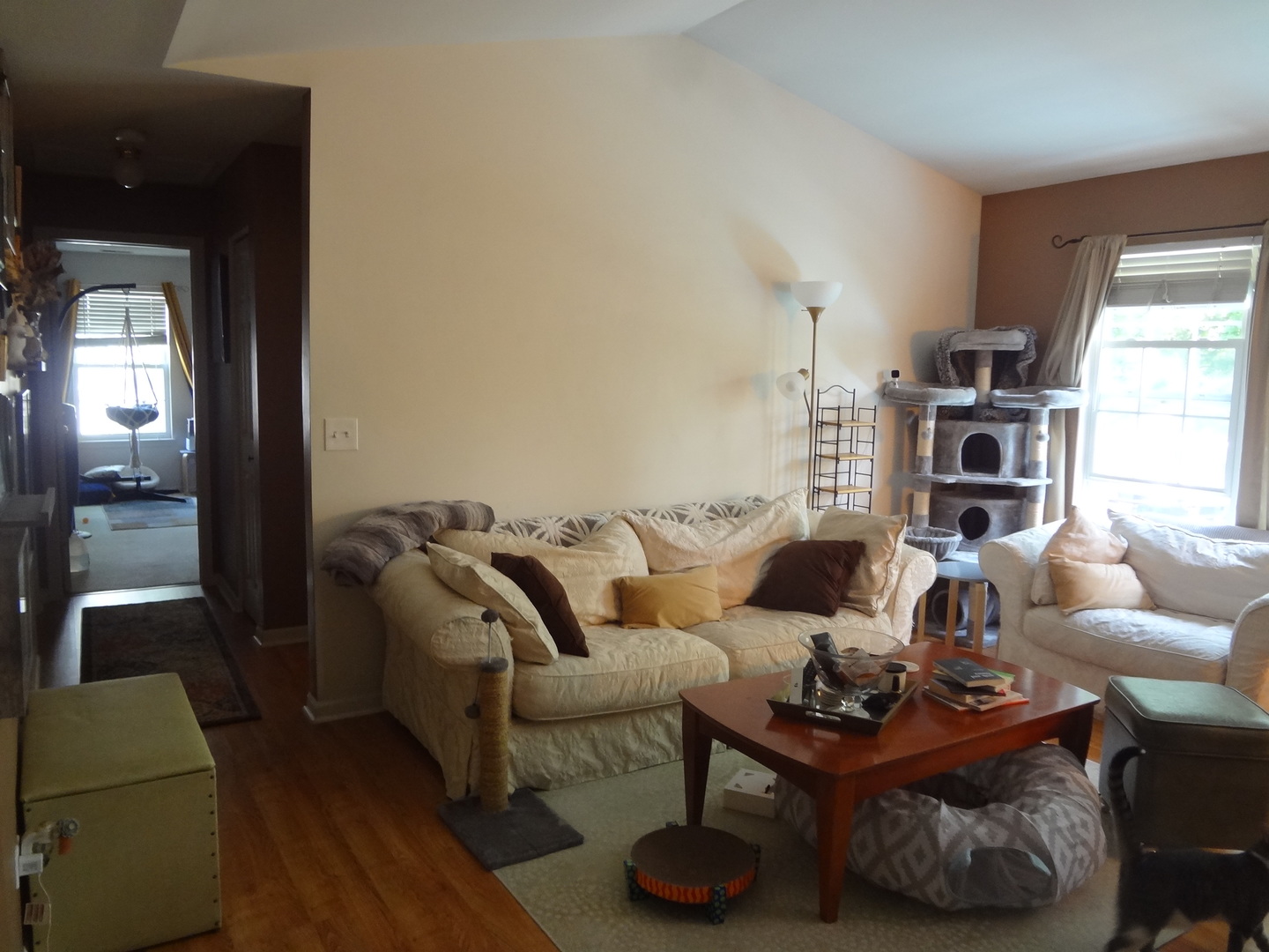 1171 North Red Oak Circle, Unit 4 Round Lake Beach, IL 60073 - Photo 7 of 23 a living room with furniture and a fireplace