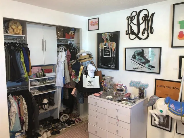 a room with storage and utility