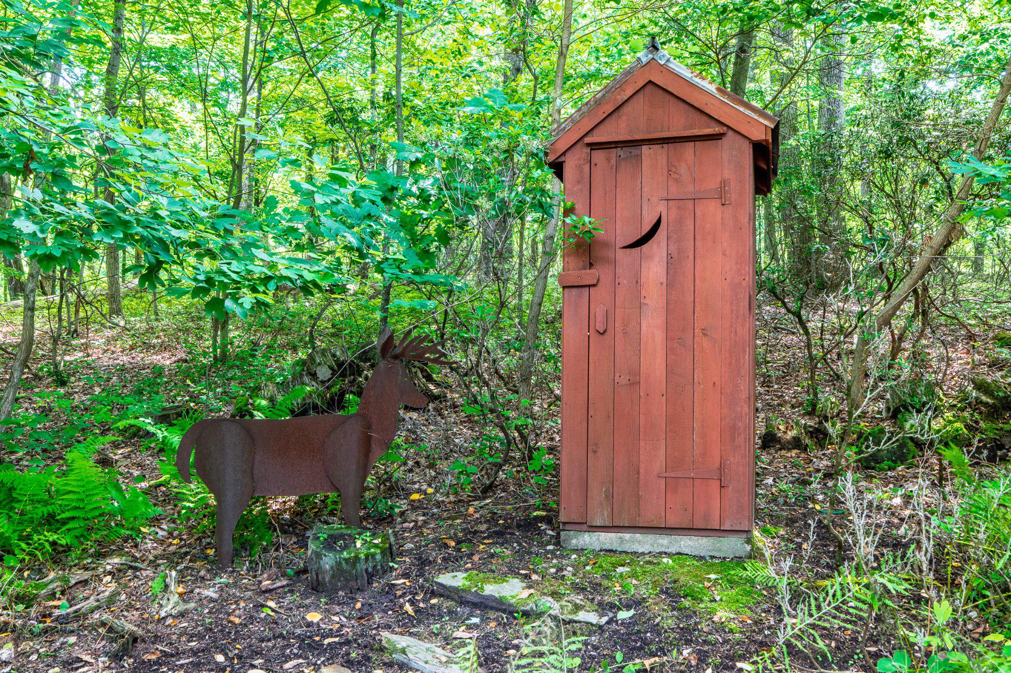 635 Laurel Ridge Road Reinholds, PA 17569 - Photo 53 of 63 Just a deer & an outhouse--classic woods behavior