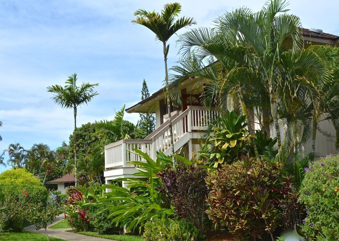 4480 Ka Haku Road, Unit 208 Princeville, HI 96722 - Photo 2 of 28 a view of a flower in a garden