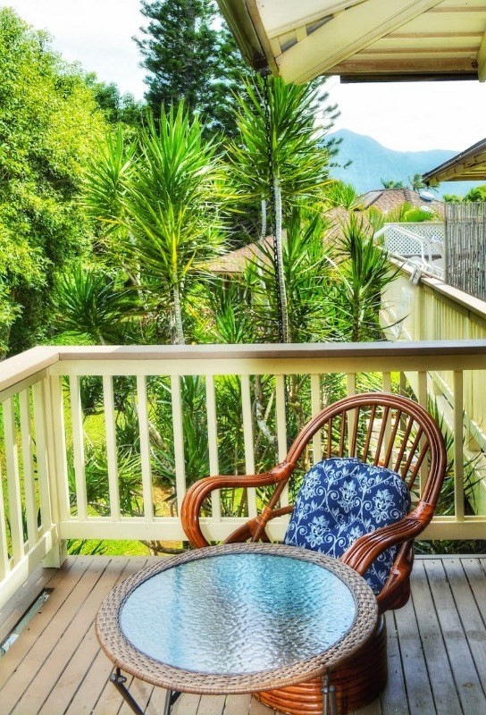 4480 Ka Haku Road, Unit 208 Princeville, HI 96722 - Photo 24 of 28 a view of a balcony with furniture