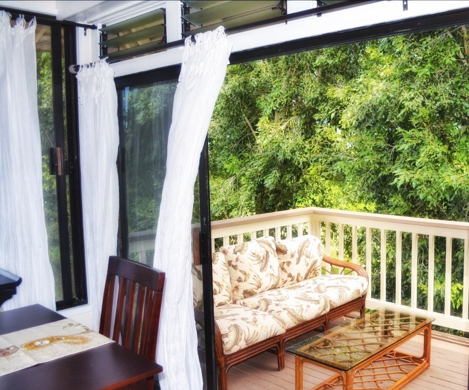4480 Ka Haku Road, Unit 208 Princeville, HI 96722 - Photo 7 of 28 a view of a two chairs in the balcony
