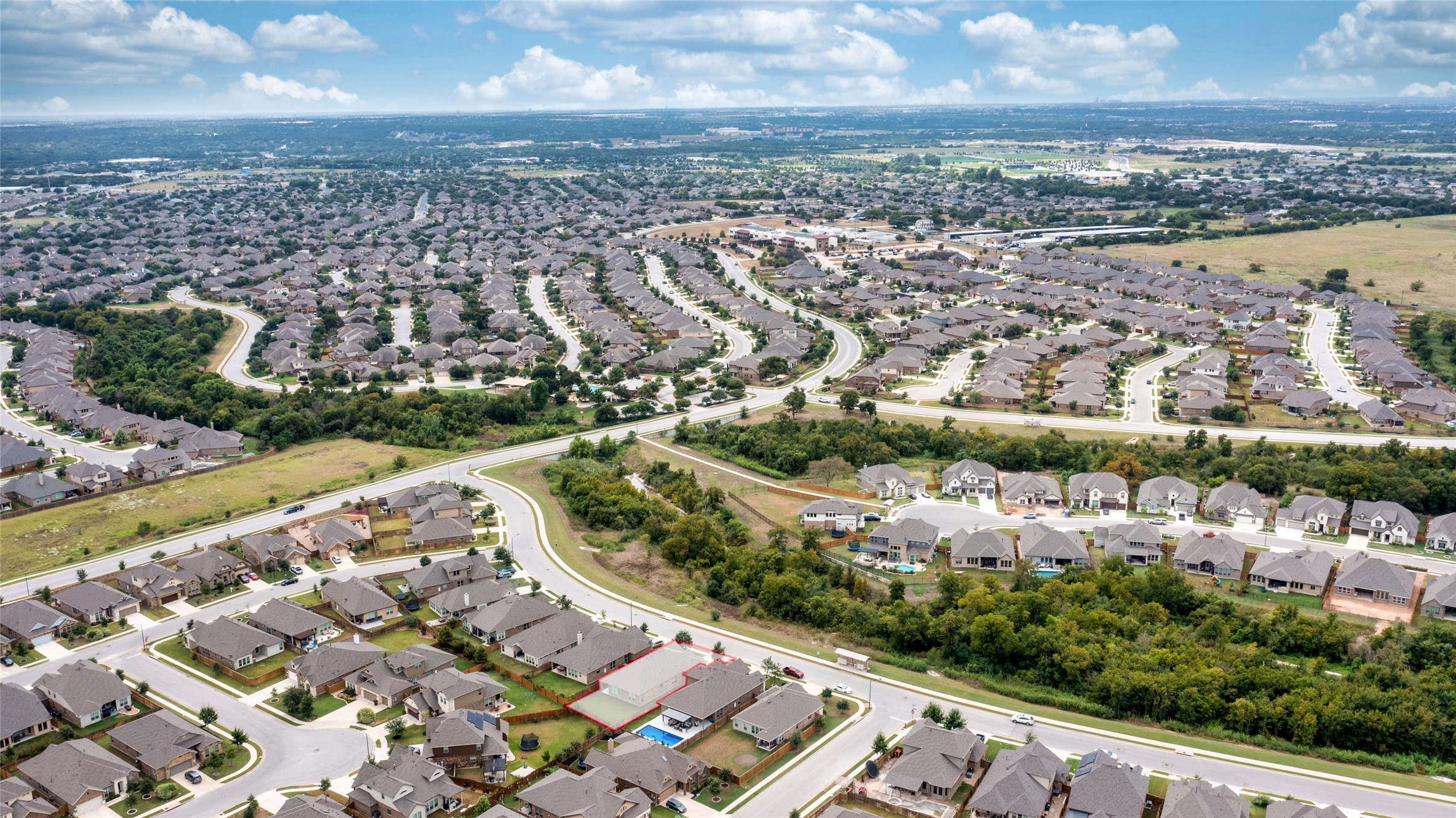 3043 Hidalgo Loop Round Rock, TX 78665 - Photo 32 of 34 Aerial view of residential area