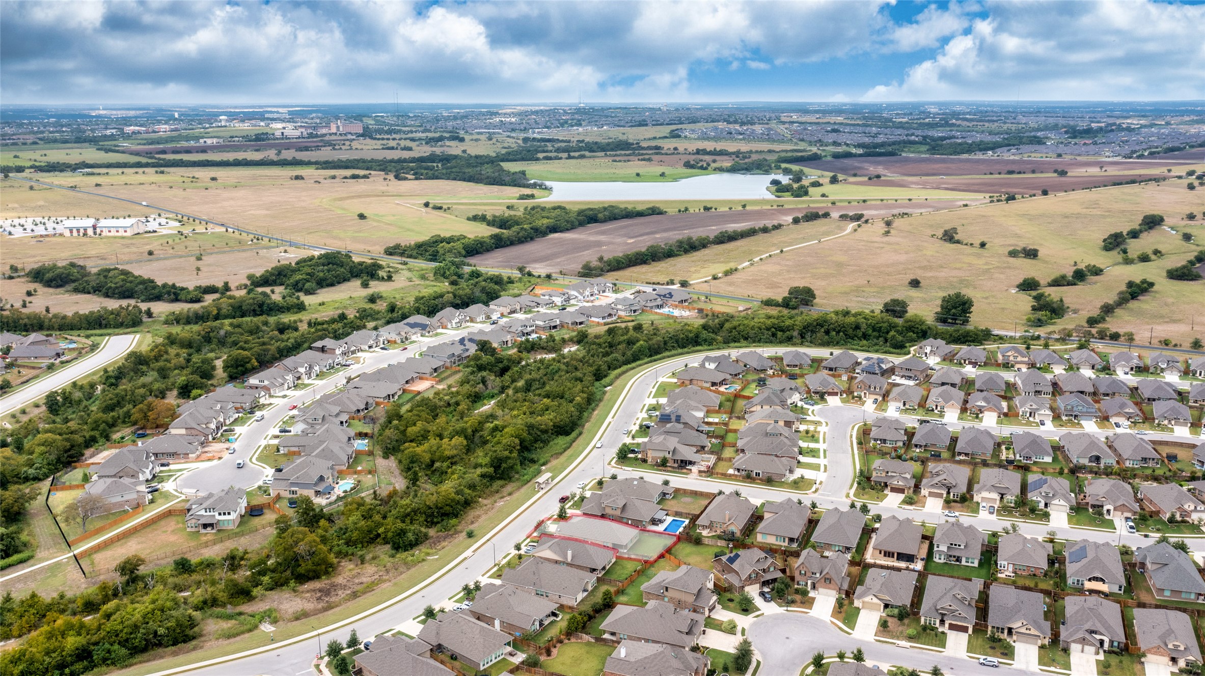 3043 Hidalgo Loop Round Rock, TX 78665 - Photo 33 of 34 Aerial view of residential area