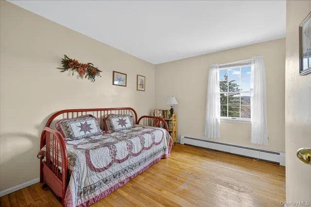 a bedroom with furniture and window
