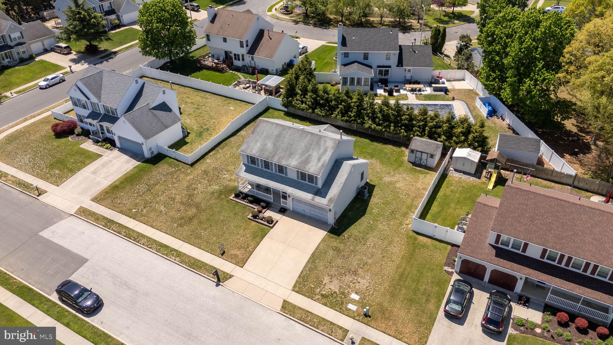 504 Ash Street Glassboro, NJ 08028 - Photo 40 of 42 an aerial view of a house with garden space and street view