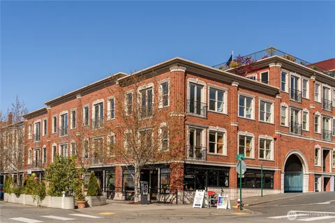 a front view of a building