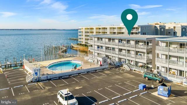 a view of a city and an ocean view